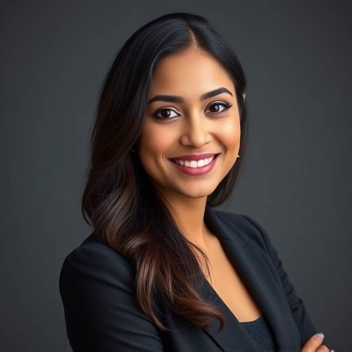 Professional headshot of Anya Sharma, Chief Strategist at Apex Trading Analytics